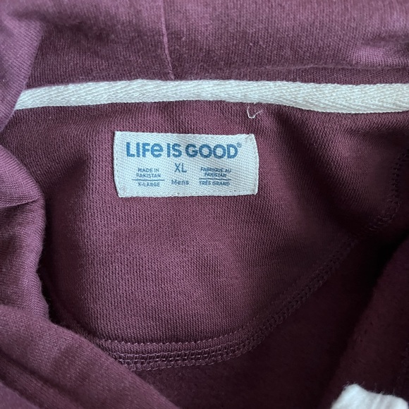 NWT - Life Is Good Men’s Fleece Hoodie - Size XL - Picture 4 of 6